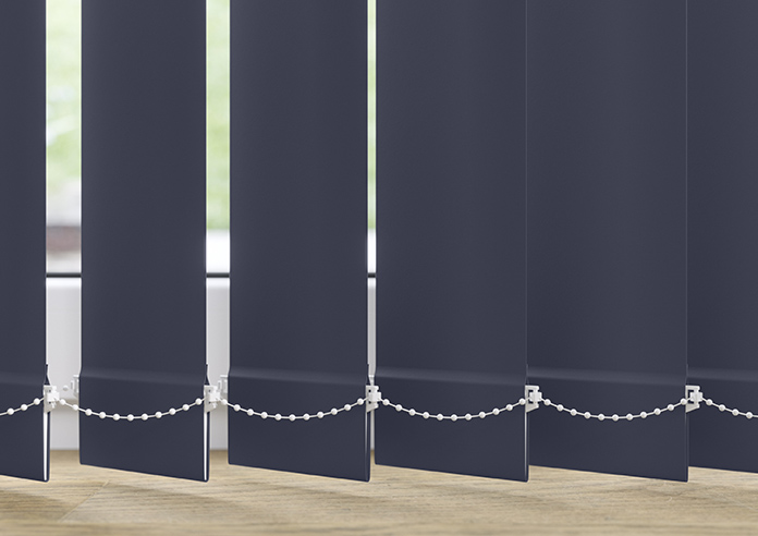 Trinity (Blackout), Navy - Vertical Blind Slats - Image 3